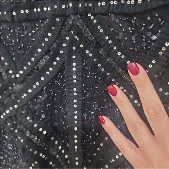 NWOT Aidan Mattox Beaded Evening Long Gown - Picture 6 of 16